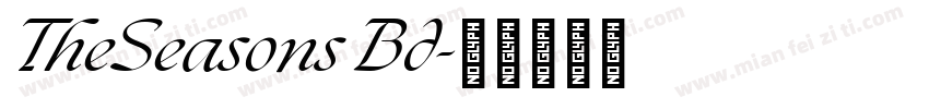 TheSeasons Bd字体转换